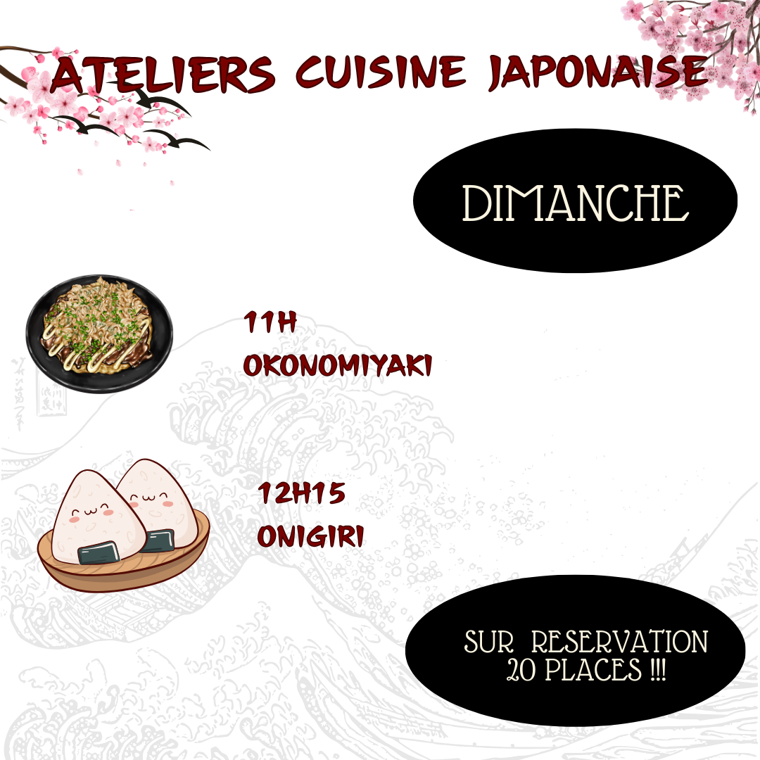 Atelier de Cuisine Japonaise Gratuit  par GERO JAPAN !