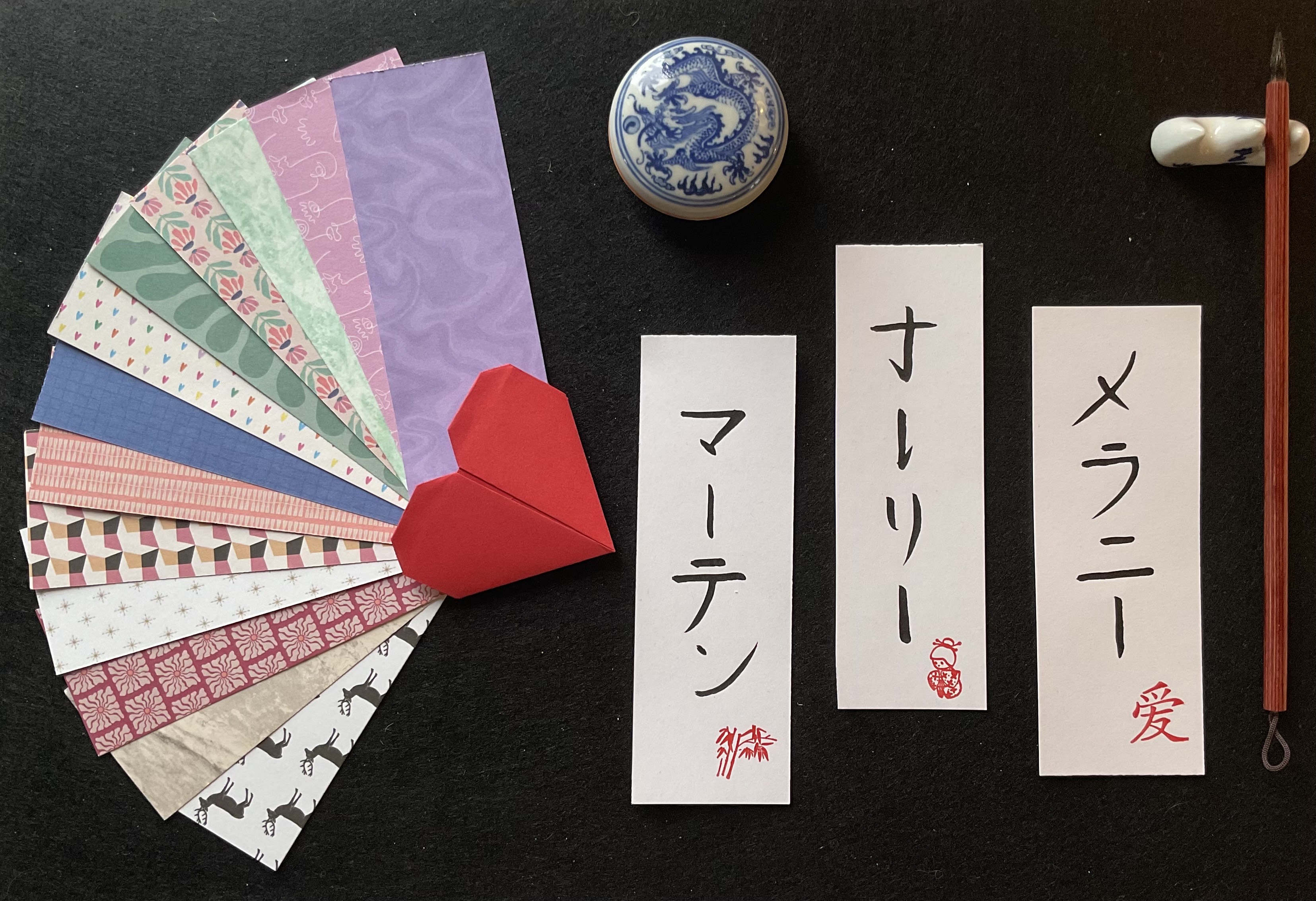 Votre prénom en japonais et initiation à la calligraphie !